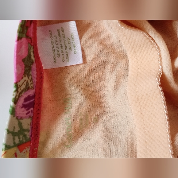 Garrett Hill One Piece Swimwear Underwire Bra Floral Off Shoulder Flower Tropic - Picture 9 of 16